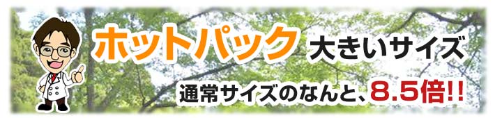 超こだわりホットパックの大きいサイズ