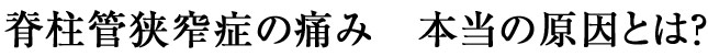 痛みの原因